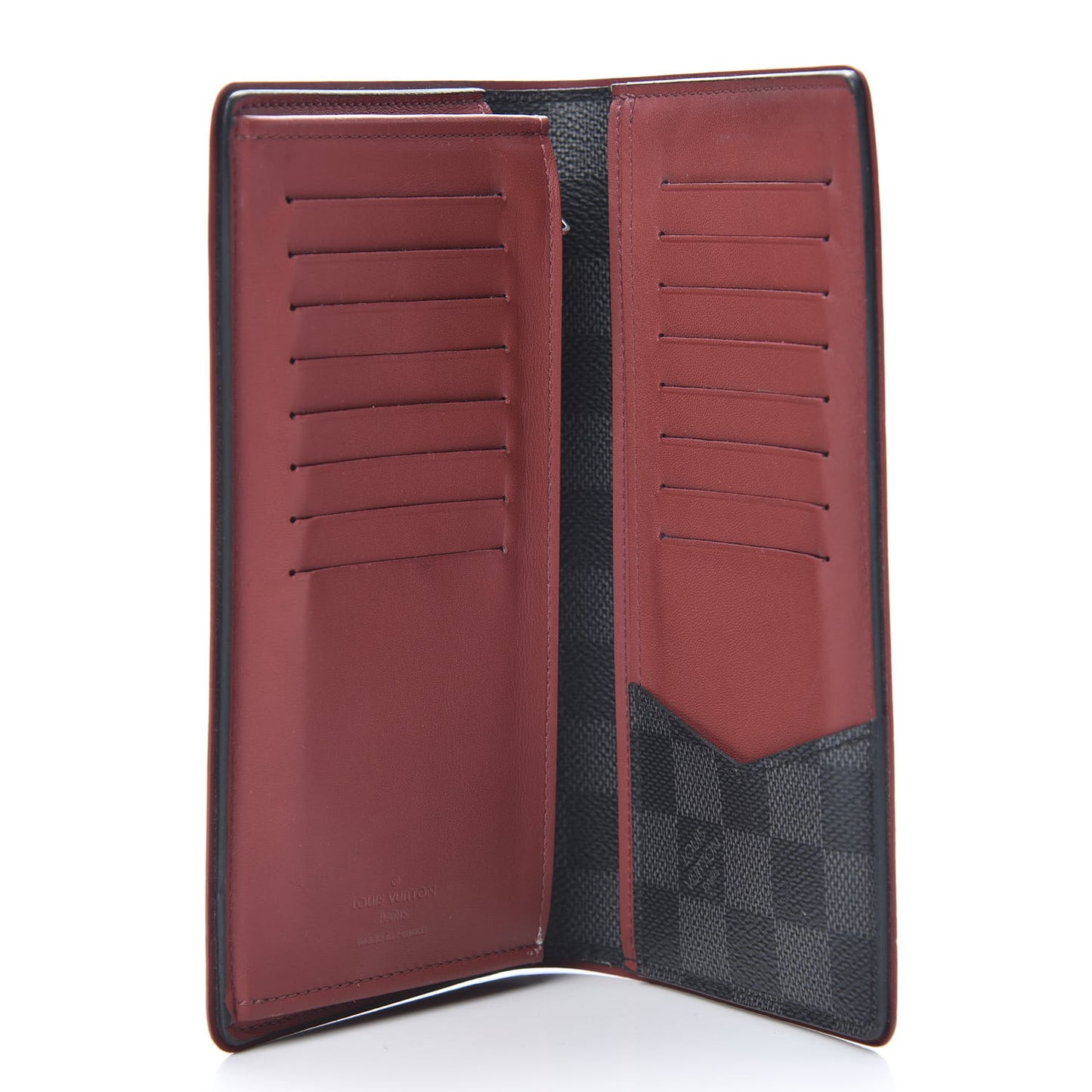 Damier Graphite Brazza Wallet Bordeaux