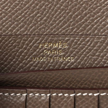Hermes Epsom Bearn Compact Wallet Etoupe 8 of 12