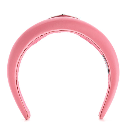 Prada Re-Nylon Triangle Logo Headband Begonia 1 of 5