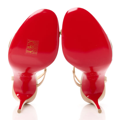 Christian Louboutin Nappa Rosalie 100 Sandals 36.5 Blush 5 of 10