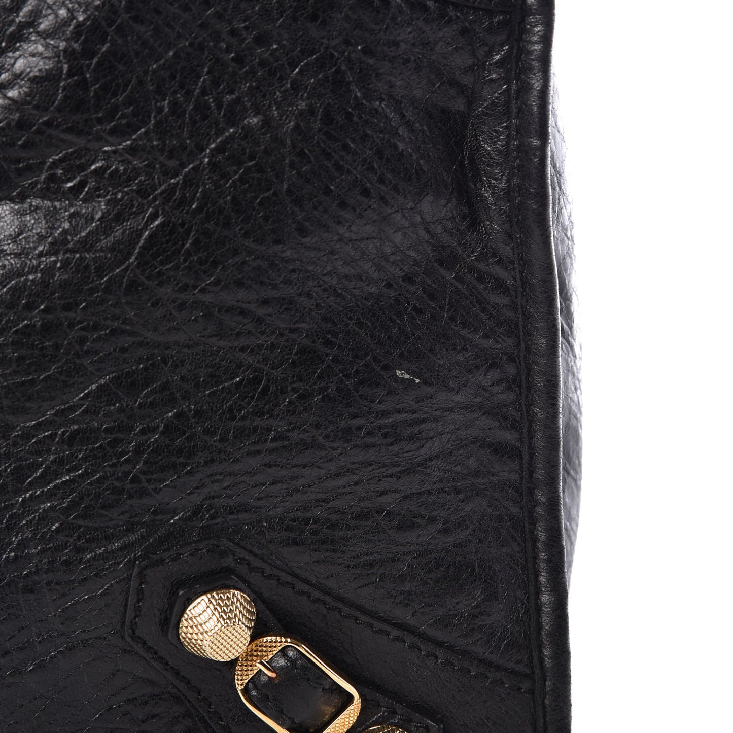 Agneau Giant 12 Gold Hardware Work Black