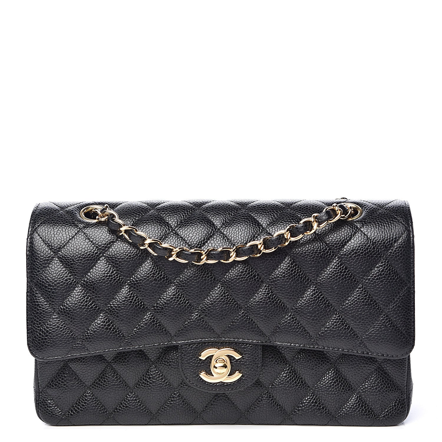 Chanel Caviar Quilted Medium Double Flap Black 1 of 11