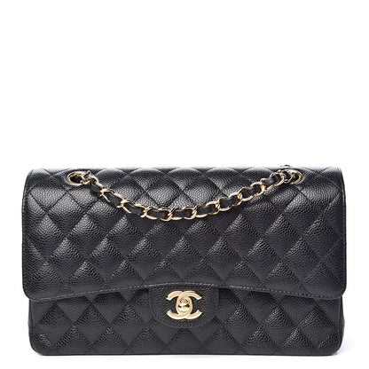 Chanel Caviar Quilted Medium Double Flap Black 1 of 11