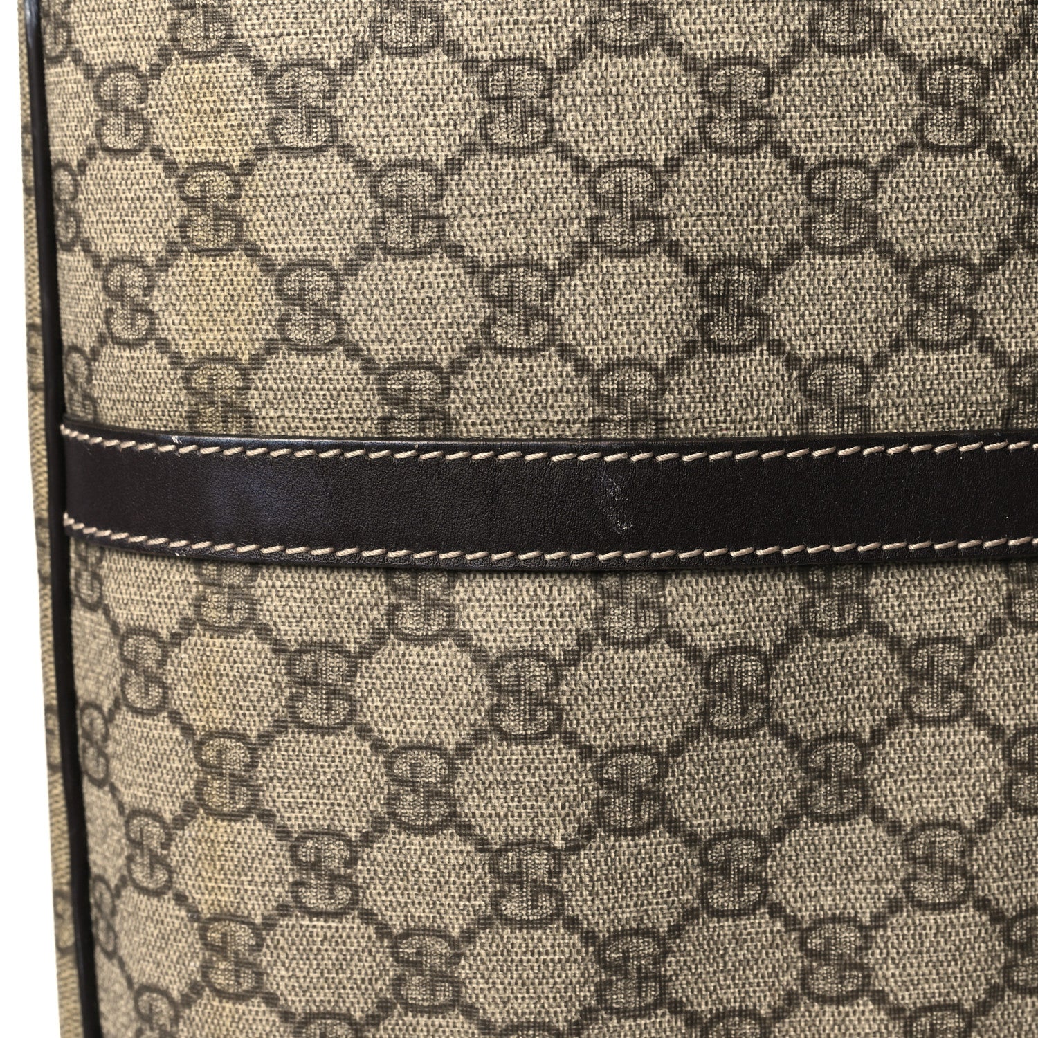 Gucci GG Plus Monogram Large Carry On Duffle Trolley Brown 14 of 14