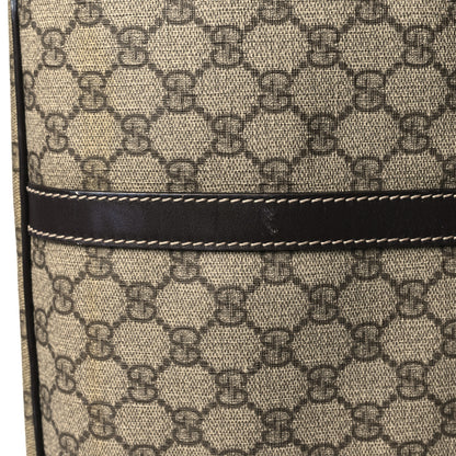 Gucci GG Plus Monogram Large Carry On Duffle Trolley Brown 14 of 14