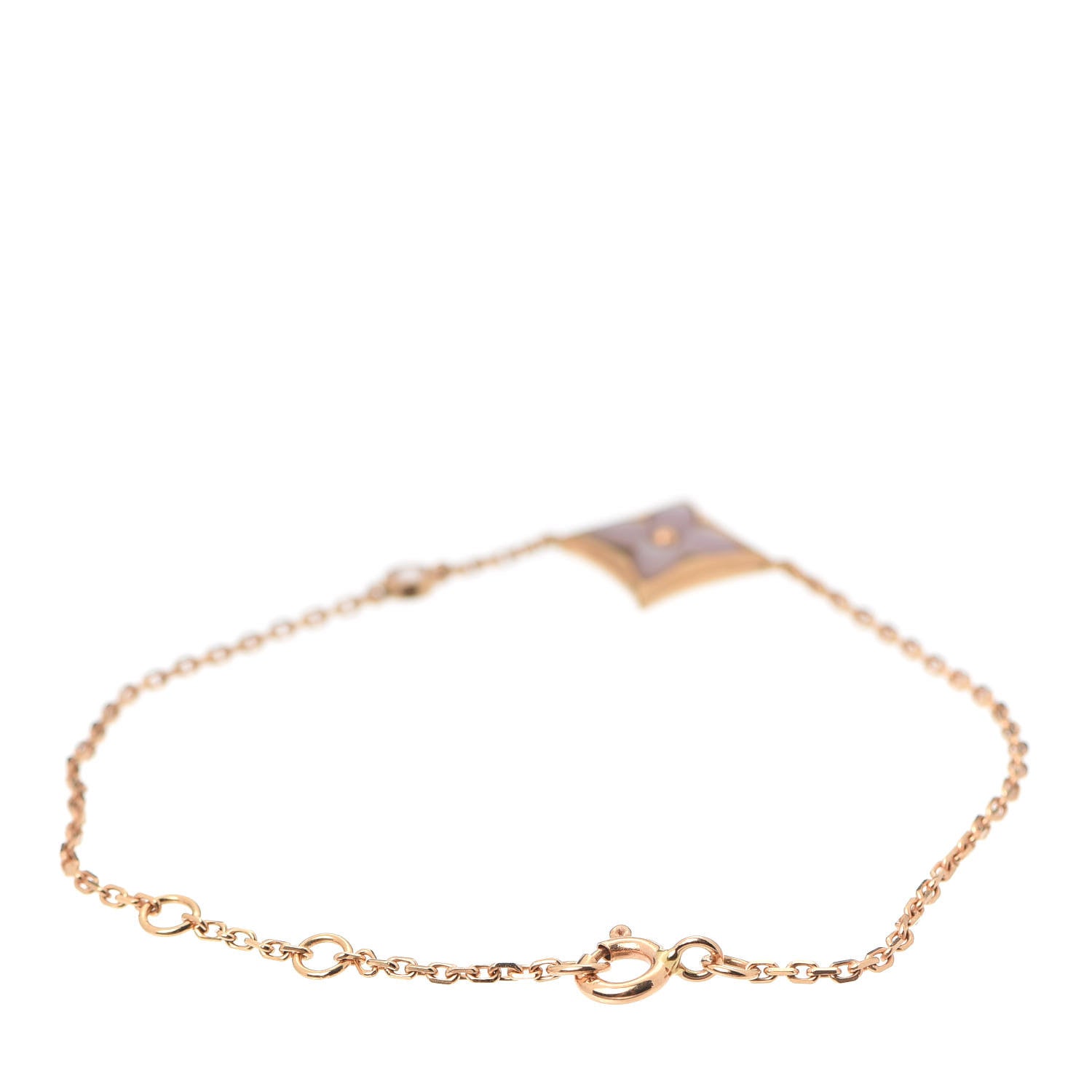 Louis Vuitton 18K Pink Gold Diamond Mother of Pearl Color Blossom BB Star Bracelet 3 of 5