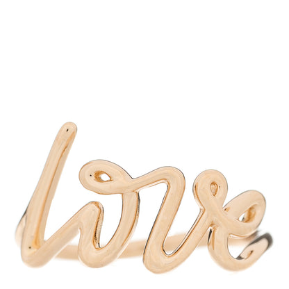 Tiffany 18K Rose Gold Small Paloma's Graffiti Love Ring 50 5.25 1 of 6