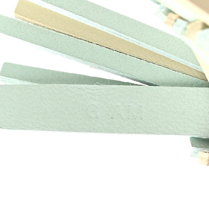 Hermes Milo Lambskin Epsom Chouette Bag Charm Vert Peppermint Clé Feu Rouge H White Black 4 of 5