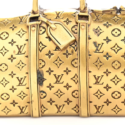 Louis Vuitton Antique Brass Keepall Paperweight 6 of 8