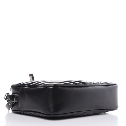 Saint Laurent Calfskin Matelasse Monogram Lou Camera Bag Black 4 of 12