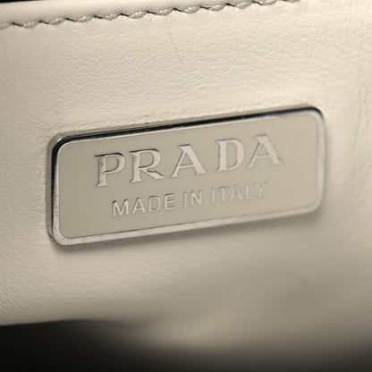 Prada Spazzolato Cleo Shoulder Bag White 6 of 9