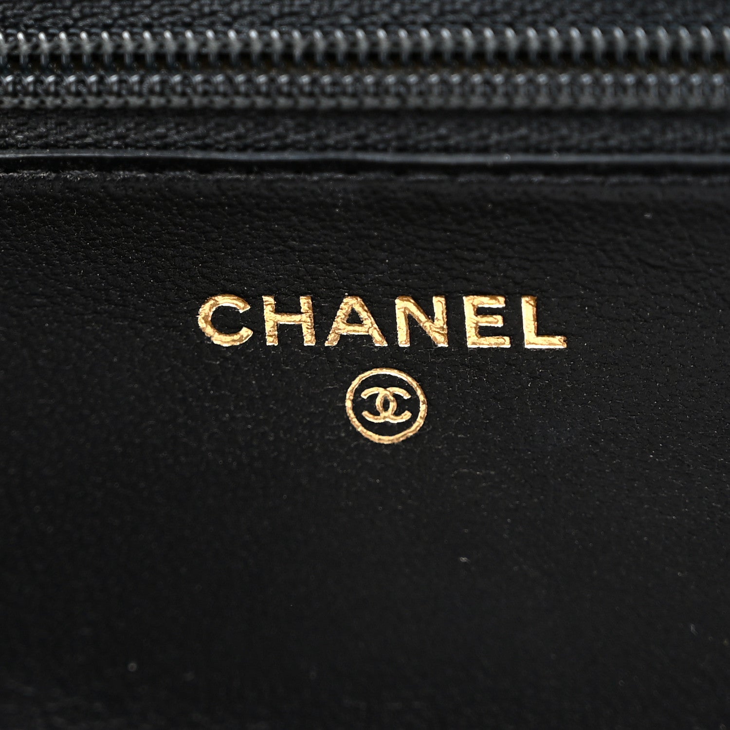 Chanel Lambskin Quilted CC Pearl Crush Wallet on Chain WOC Black 6 of 12
