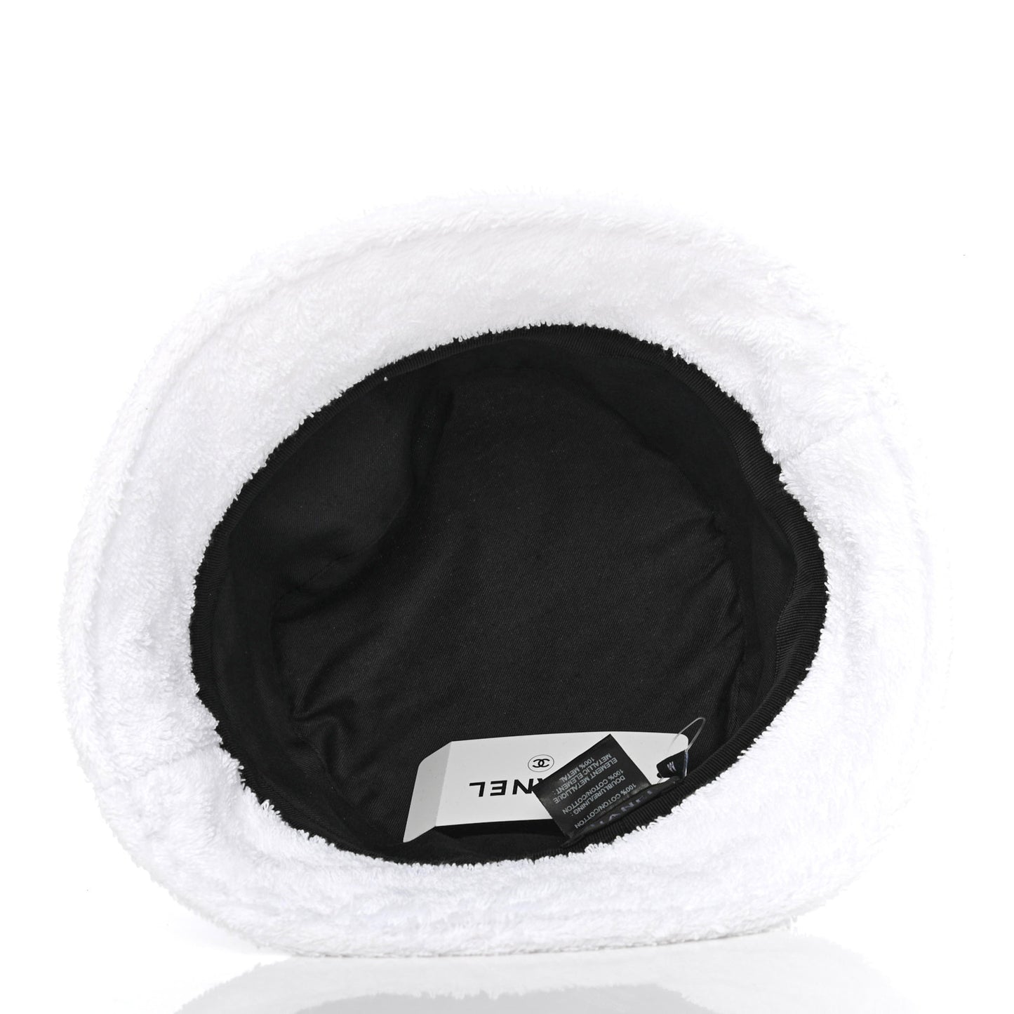 Terry Cloth CC Bucket Hat M White