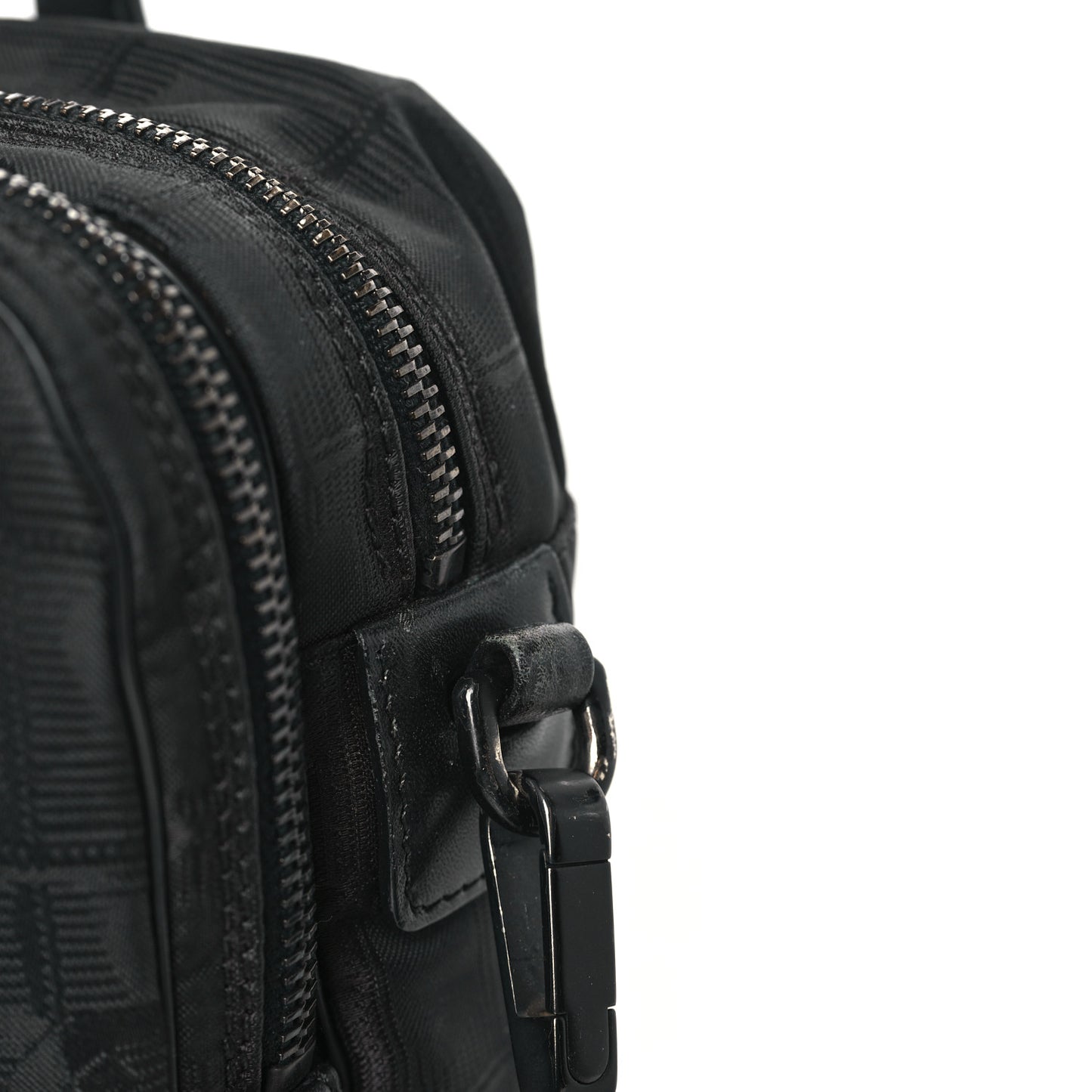 Nylon Travel Shoulder Bag Black