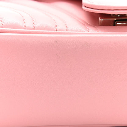 Gucci Calfskin Matelasse Mini GG Marmont Shoulder Bag Wild Rose 11 of 11