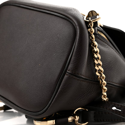 Chloe Suede Calfskin Mini Faye Backpack Carbon Brown 9 of 9