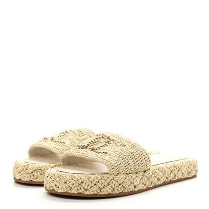 Chanel Braided Cord CC Mules 36 Light Beige 3 of 8