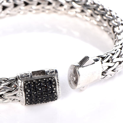 John Hardy Sterling Silver Black Sapphire 11mm Classic Chain Bracelet 5 of 5