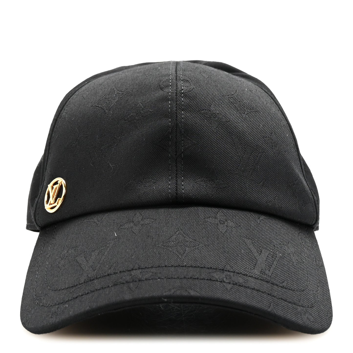 Cotton Monogram Jacquard LV Mine Cap L Black