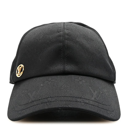 Louis Vuitton Cotton Monogram Jacquard LV Mine Cap L Black 3 of 8