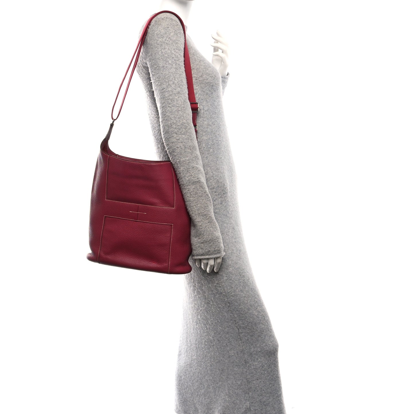 Taurillon Clemence Sac Good News GM Rubis