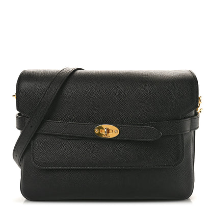 Mulberry Small Classic Grain Calfskin Belted Bayswater Satchel Black 1 of 11