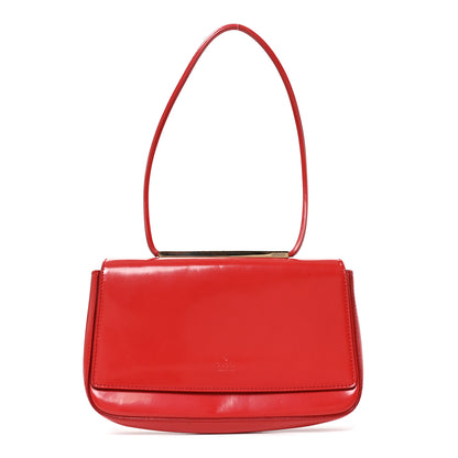 Gucci Calfskin Metal Bar Handbag Red 1 of 10