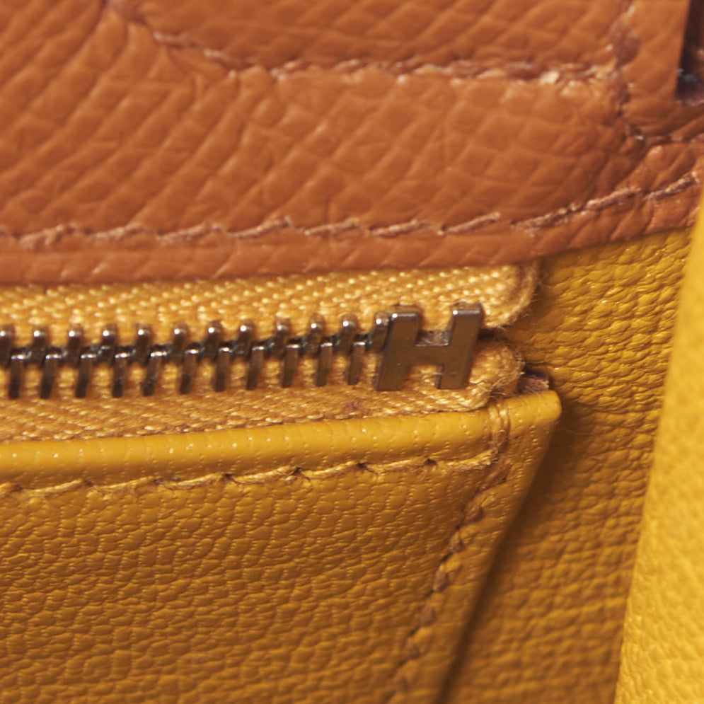 Hermes Epsom Verso Kelly Sellier 25 Caramel Jaune Ambre 16 of 33