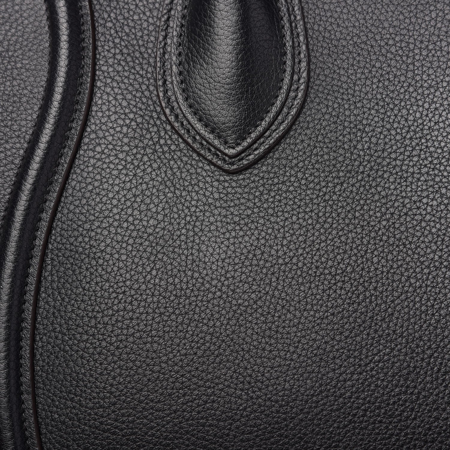 Celine Drummed Calfskin Mini Luggage Black 14 of 15