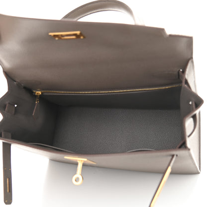 Hermes Epsom Kelly Sellier 28 Etain 5 of 11