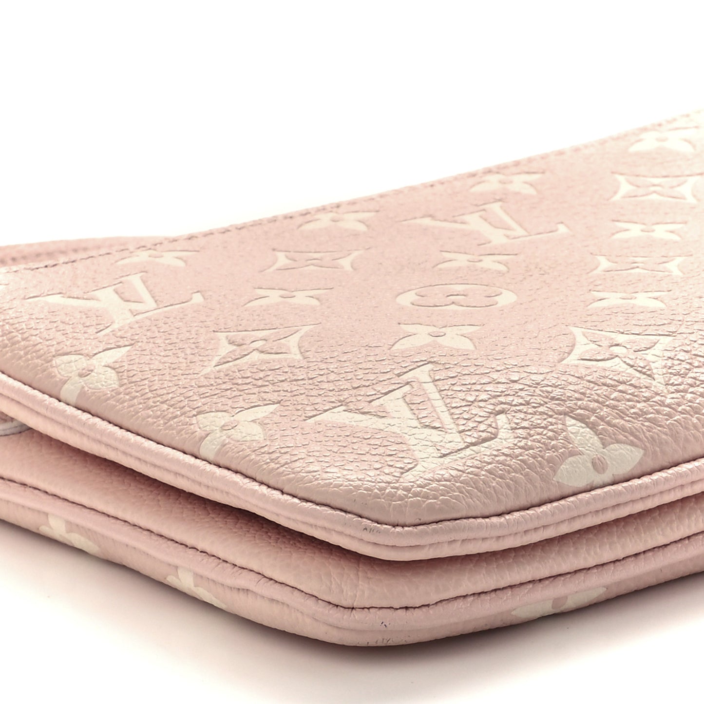 Empreinte Monogram Double Zip Pochette Rose