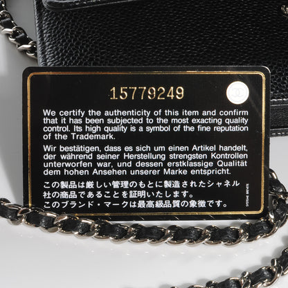 Chanel Caviar Wallet on Chain WOC Black 8 of 9
