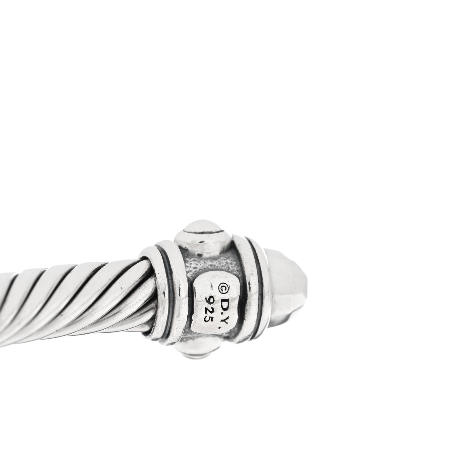 David Yurman Sterling Silver 5mm Cable Renaissance Bracelet 3 of 3