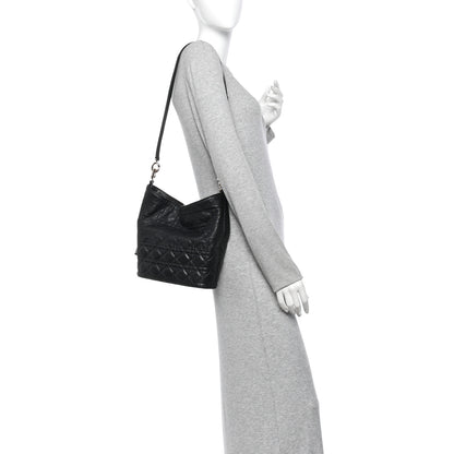 Christian Dior Calfskin Cannage Small Toujours Hobo Black 2 of 10