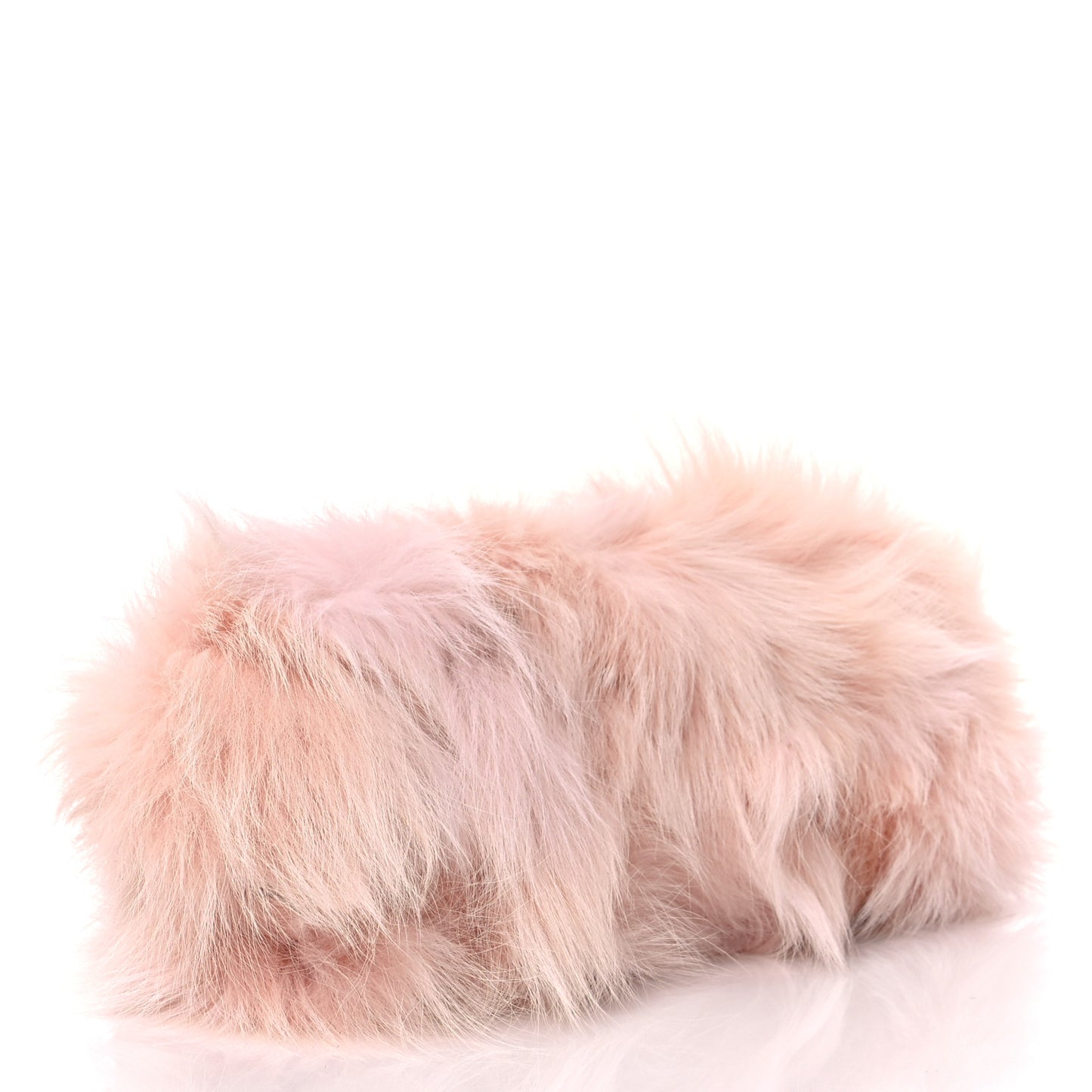 Fox Fur Shiny Nappa Small Fendi First Dizzie Light Rose