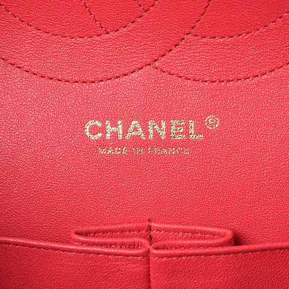 Chanel Lambskin Quilted Jumbo Double Flap Fuchsia 6 of 9