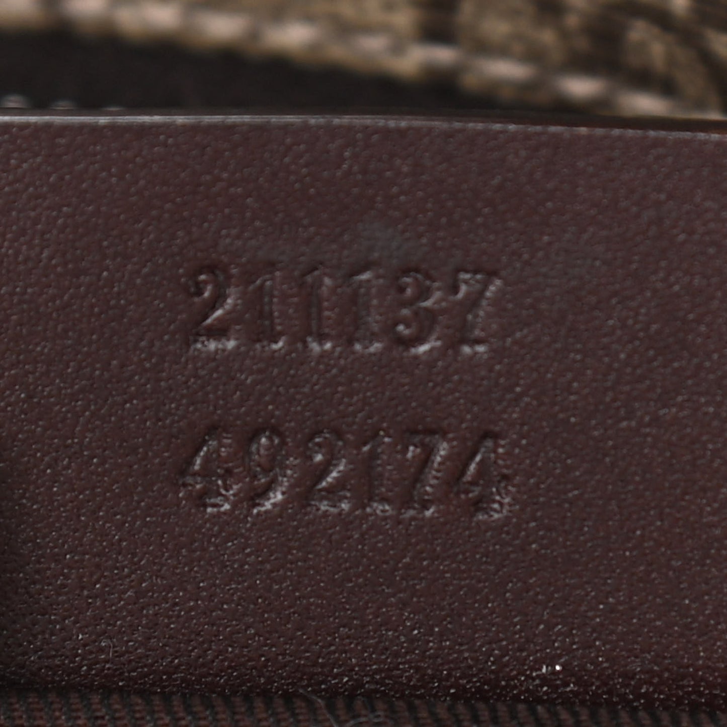 GG Supreme Monogram Medium Zippered Shopping Tote Dark Brown