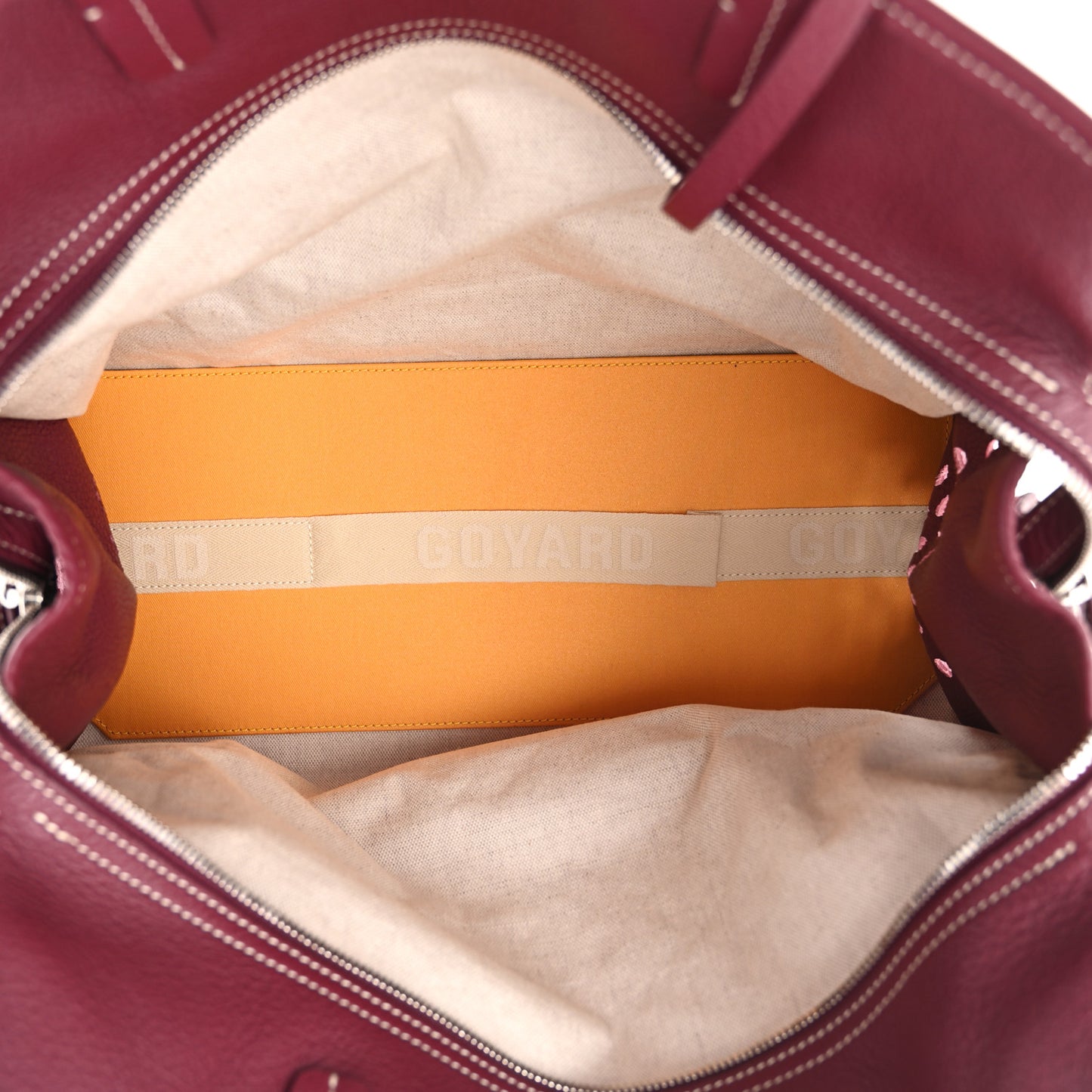 Goyardine Sac Hardy Pet Carrier PM Burgundy