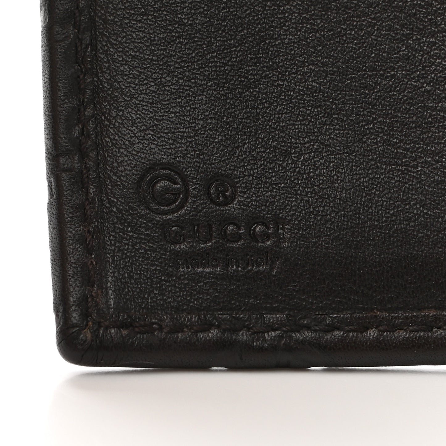 Guccissima Continental Flap Wallet Dark Brown