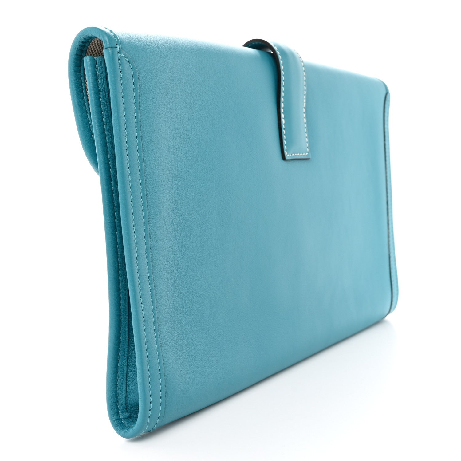 Hermes Swift Jige PM Clutch Blue Jean 3 of 10