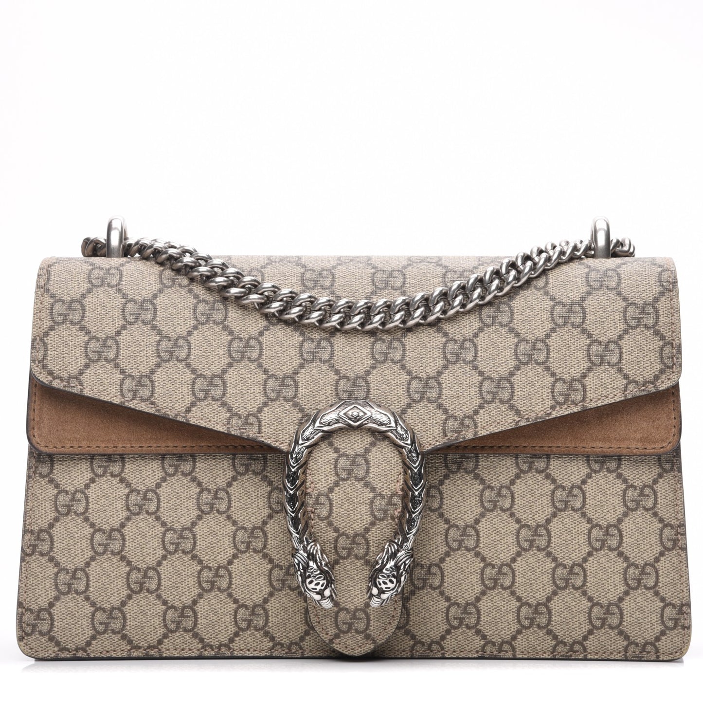 GG Supreme Monogram Small Dionysus Shoulder Bag Taupe