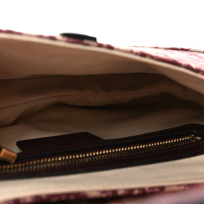 Christian Dior Oblique Saddle Bag Burgundy 5 of 10