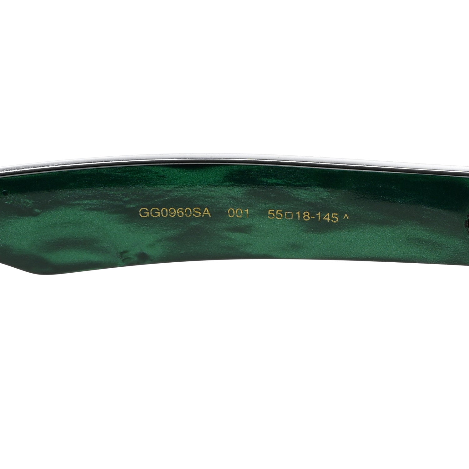 Gucci Acetate Rectangle Sunglasses GG0962SA Green 5 of 8