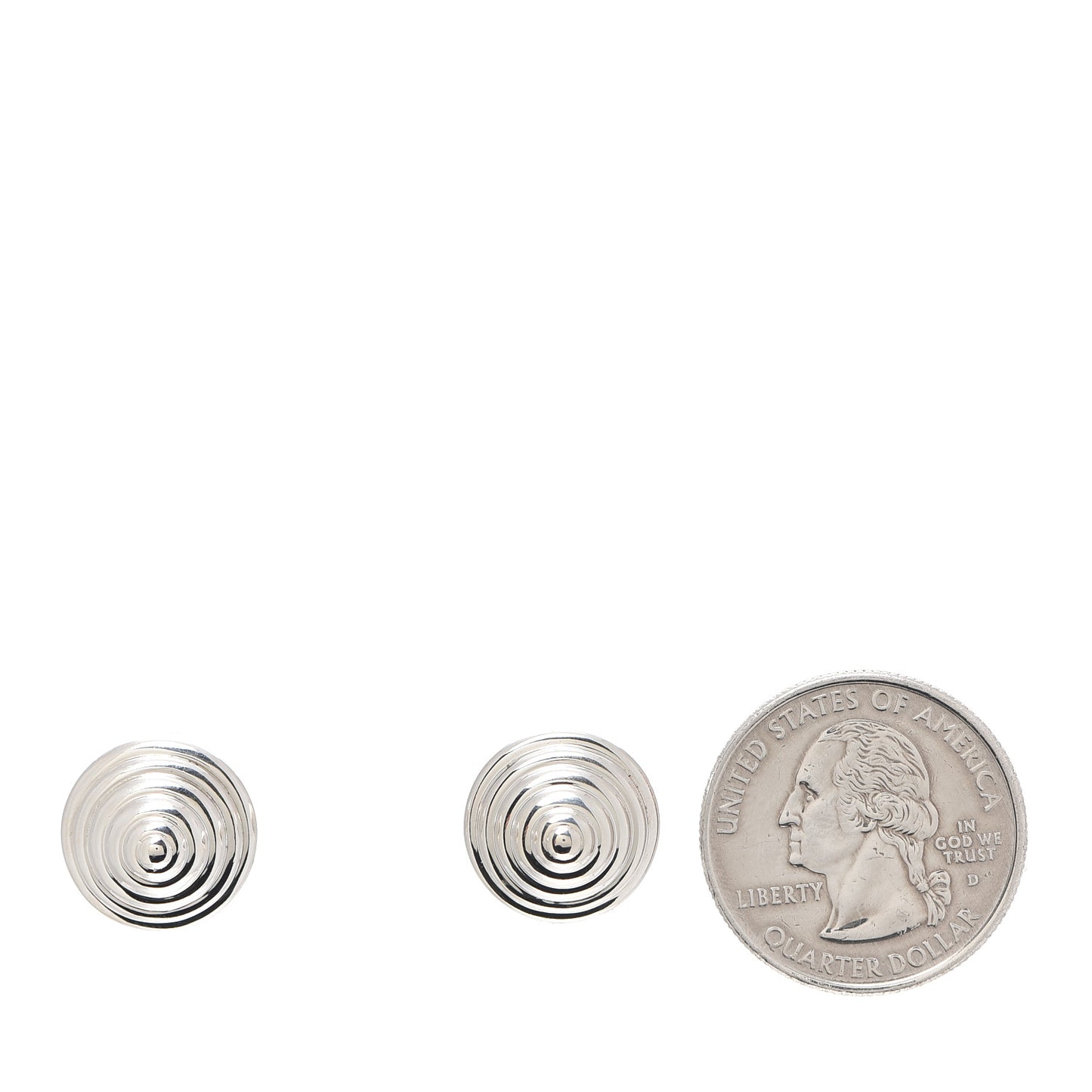 Sterling Silver Round Cone Stud Earrings