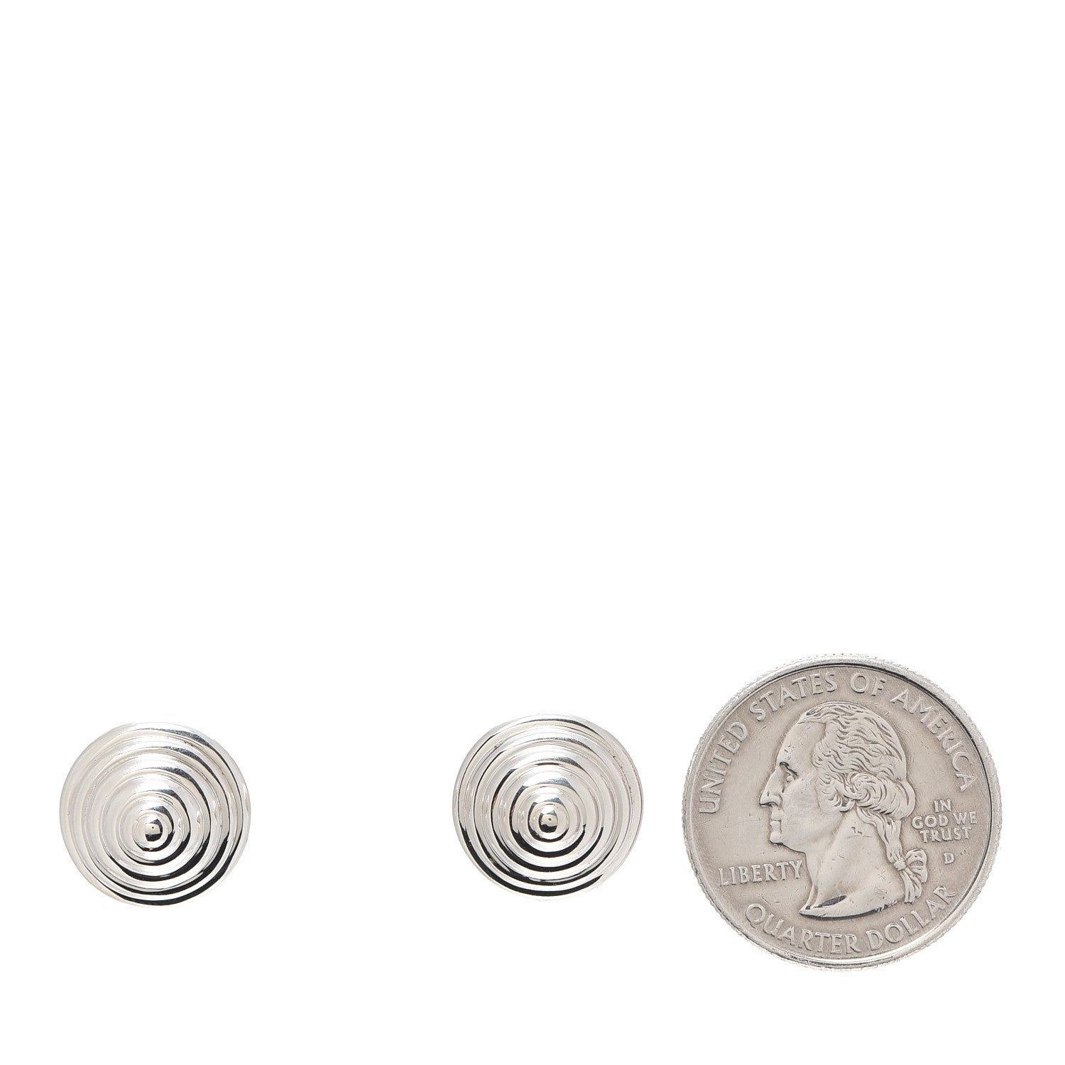 Tiffany Sterling Silver Round Cone Stud Earrings 2 of 4