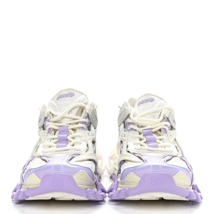 Balenciaga Rubber Mesh Tri-Color Womens Track.2 Open Sneakers 36 Lilac Beige Light Grey 2 of 9