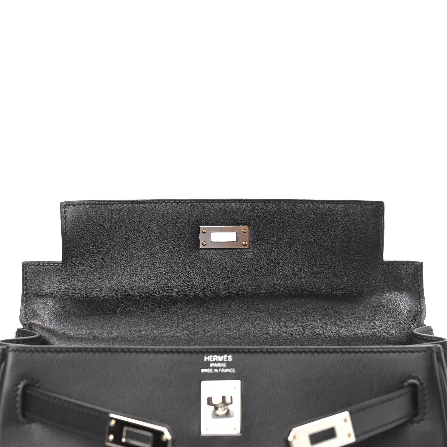 Hermes Swift Kelly Retourne 25 Black 15 of 35