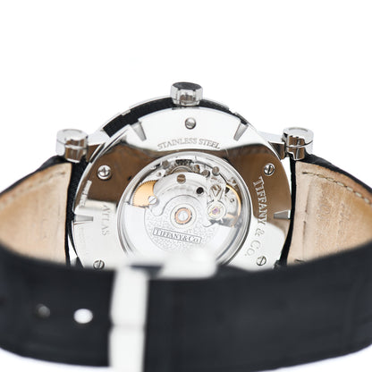 Tiffany Stainless Steel Alligator 42mm Atlas Automatic Watch 4 of 5