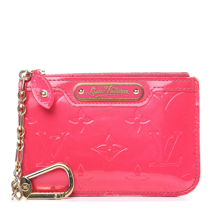 Louis Vuitton Vernis Key Pouch Rose Pop 1 of 9