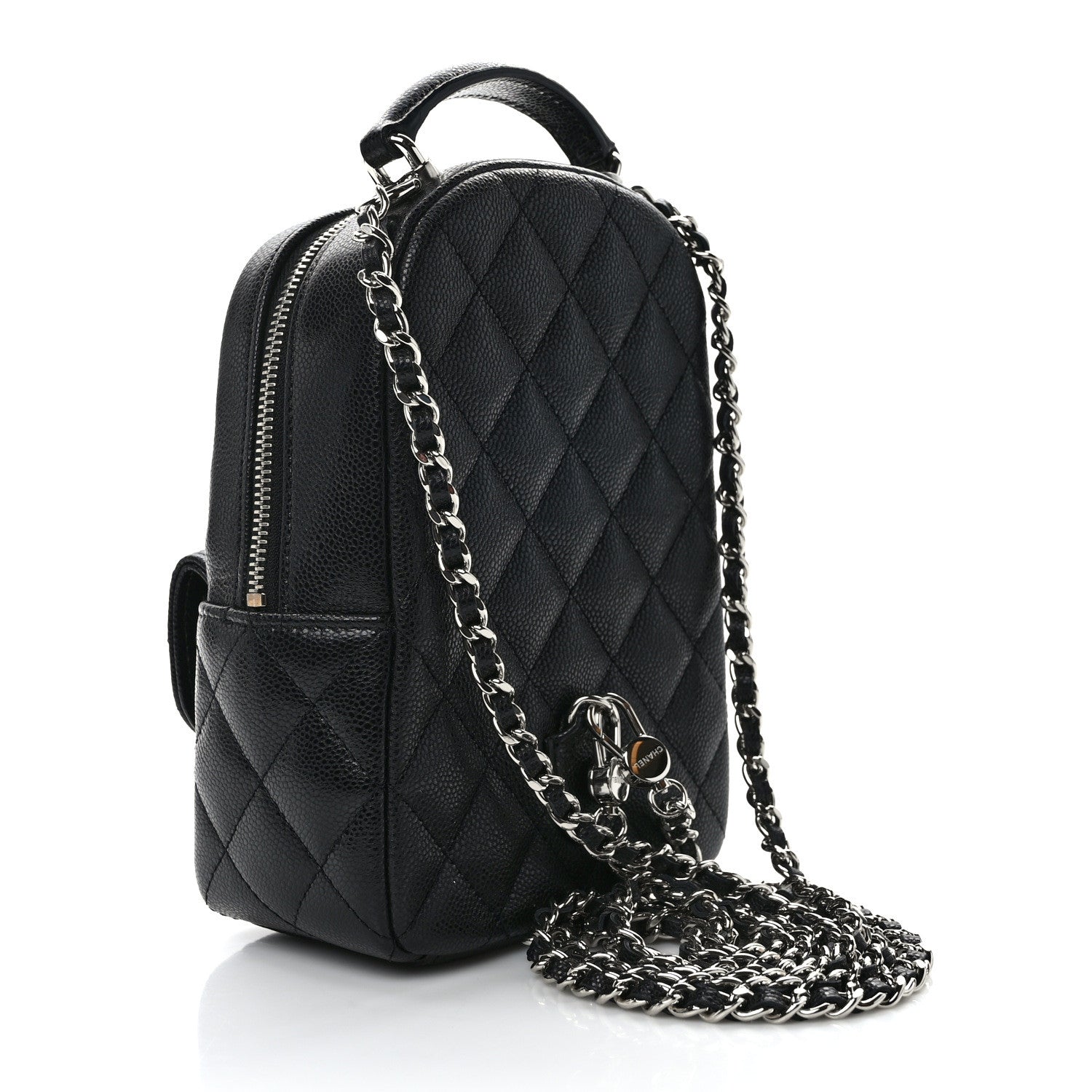 Chanel Caviar Quilted CC Mini Classic Backpack Black 3 of 14